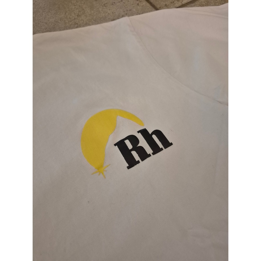 Rhude Sunset Mountain Logo T-Shirt White Men's - Large - Picture 4 of 11